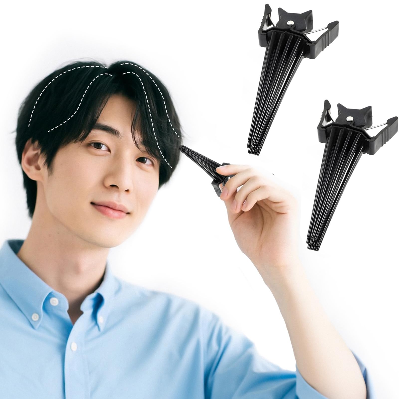 Amazon | Sedrick ヘアボリュームピンチャー フォービュート前髪
